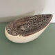Cendrier vintage en céramique en forme de coquillage