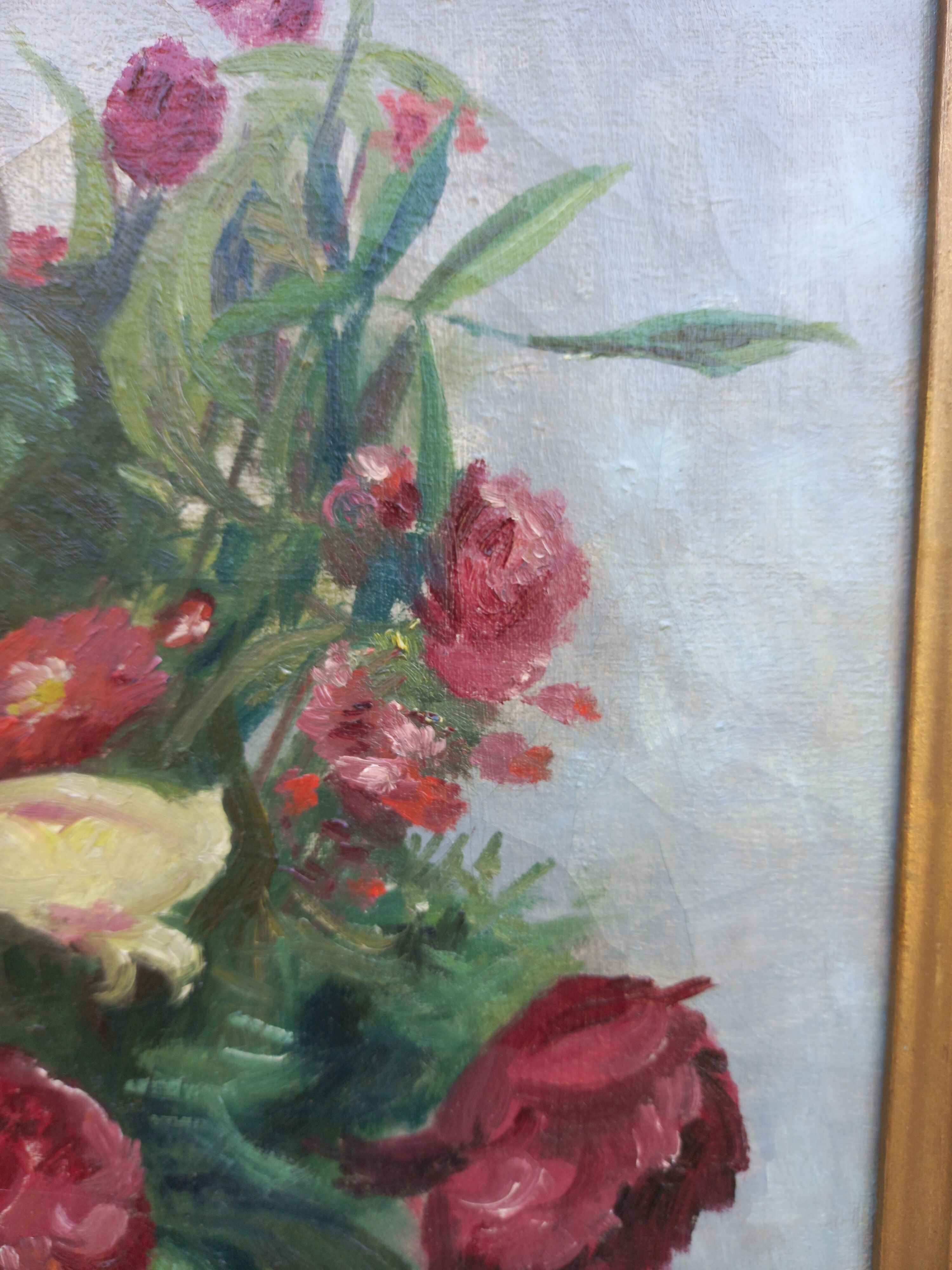 Painting bouquet of flowers signed 1926