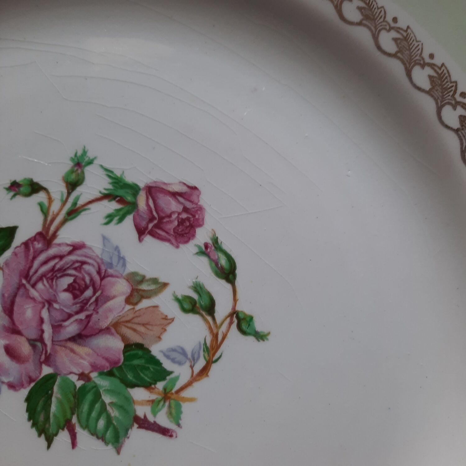 Flat earthenware plates