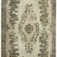 Tapis anatolien sculpté sculpté à la main des années 1970 186 cm x 292 cm