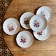 Set of 6 vintage flat plates L'Amandinoise