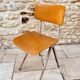 Chaise compas en métal et bois années 1950/60