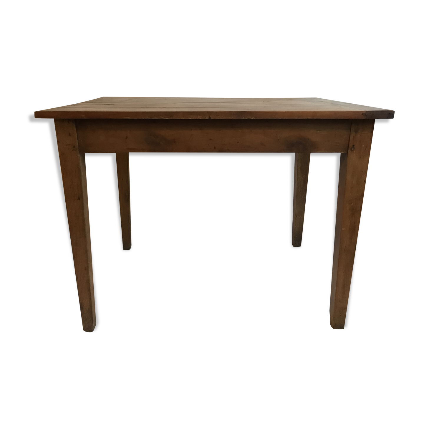 Massive wooden farm table