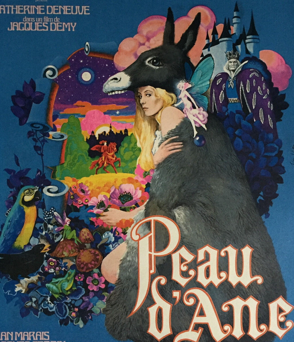 Affiche cinéma "Peau d'âne" Catherine Deneuve Jacques Demy 40x54cm 1970