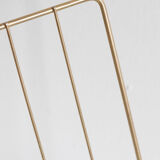 Vintage magazine holder in gold metal