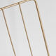 Vintage magazine holder in gold metal