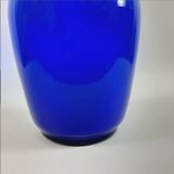 Pair of amphora vase and flat vase, vintage Murano glass.