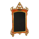 Miroir toscan laqué et doré du XXe siècle