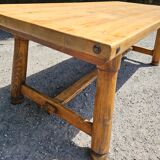 Brutalist table and bench