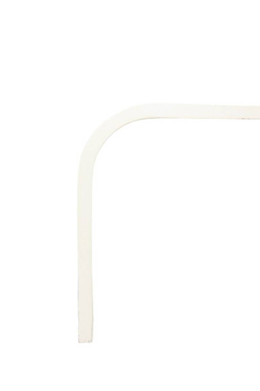 Desk and its cardboard box in white lacquered plywood. 1970s.