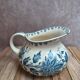 Small chubby jug Sarreguemines Burgos – old blue and white earthenware