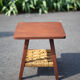 Vintage wooden coffee table and rope