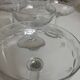Set of 6 faceted cut crystal champagne glasses, Napoleon III style
