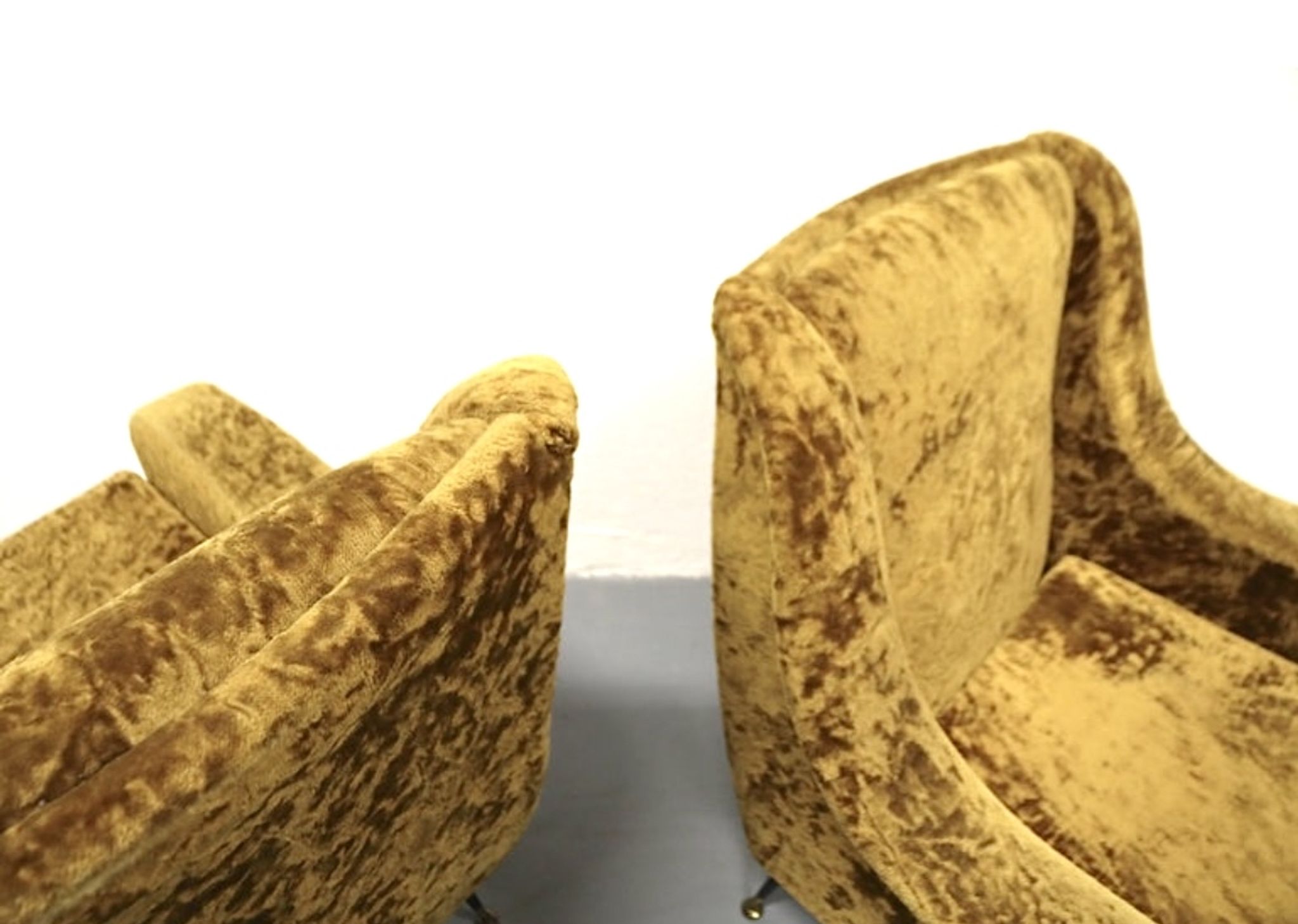 Pair set of 2 armchairs, italy 1950s