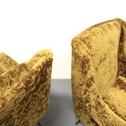 Pair set of 2 armchairs, italy 1950s