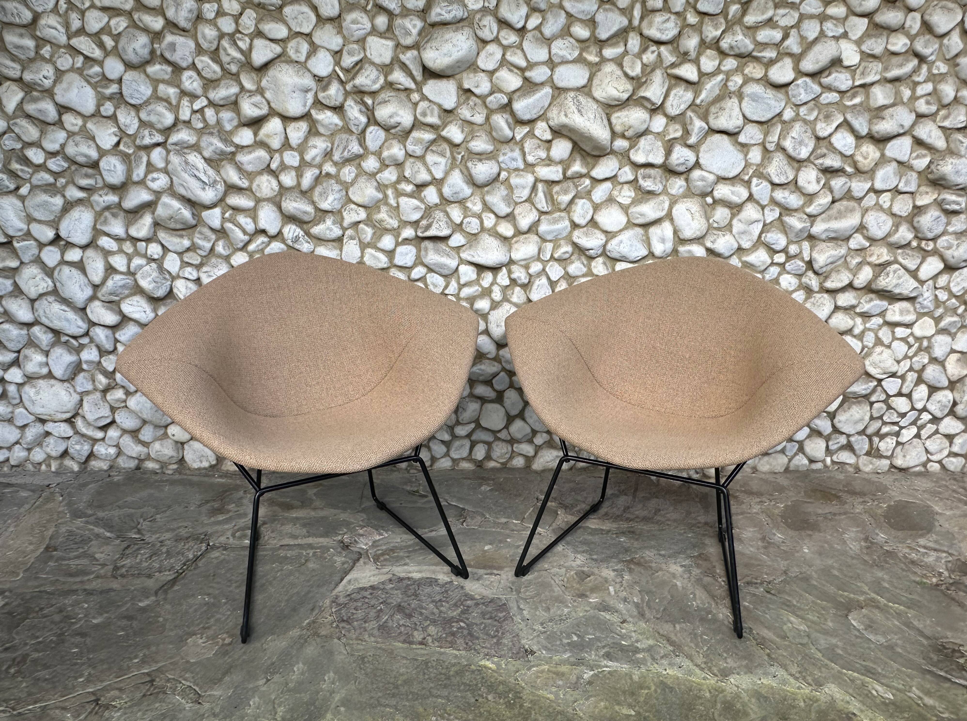 Pair of Diamond Chairs by Harry Bertoia for Knoll, 1970s