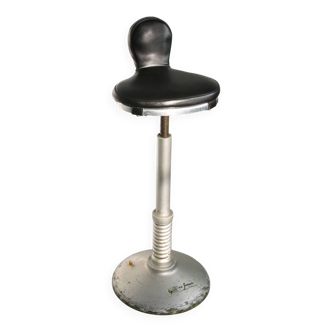 Tabouret haut pivotant industriel vintage, Italie