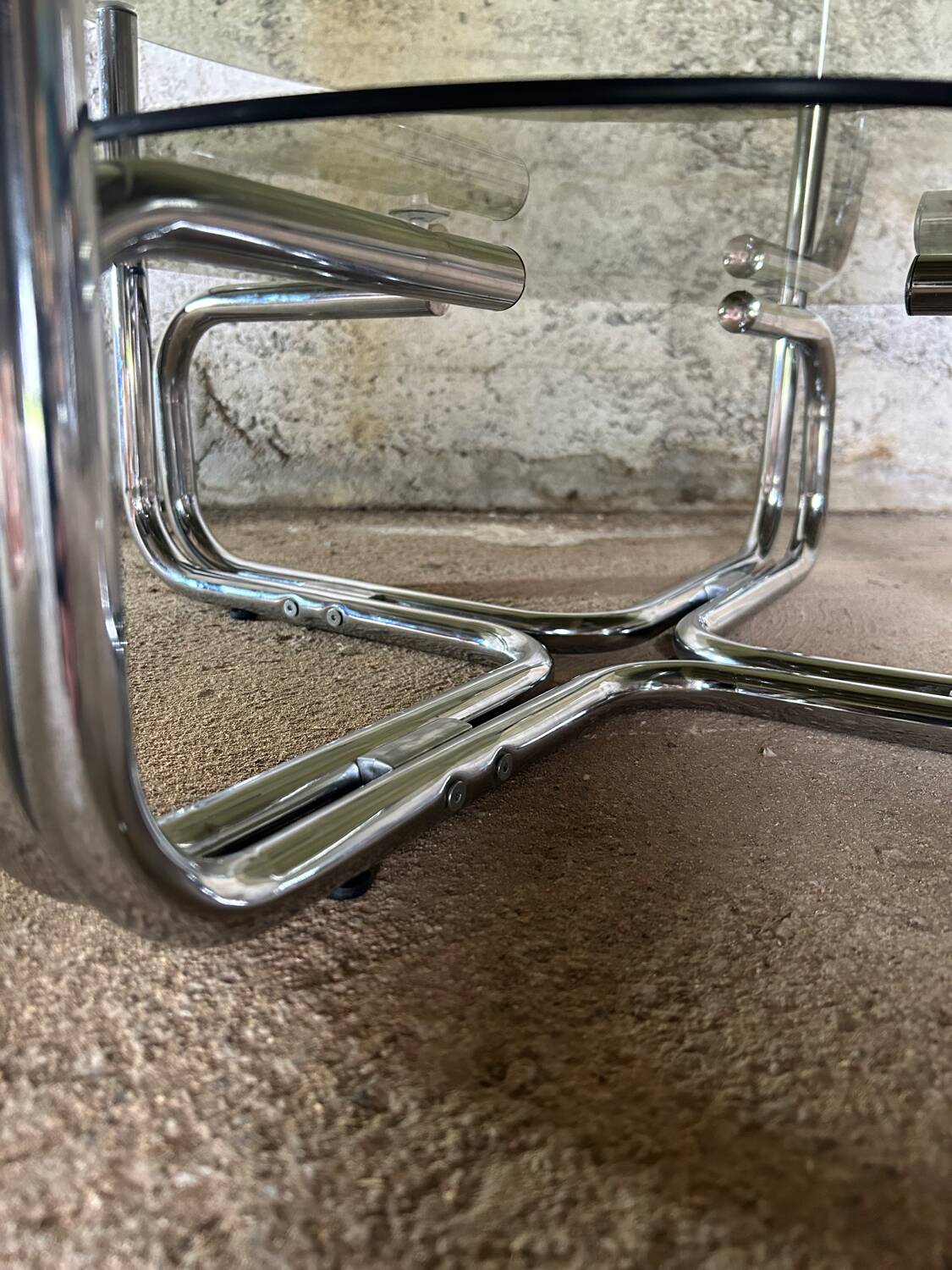 Smoked glass coffee table