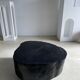 Table basse noire en bois massif