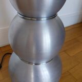 Bubble lamp in brushed aluminum from the 70s