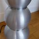 Lampe Bubble en aluminium brossé année 70