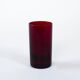 Set of ruby-coloured glasses, Italian design, 1970s, made in Italy
