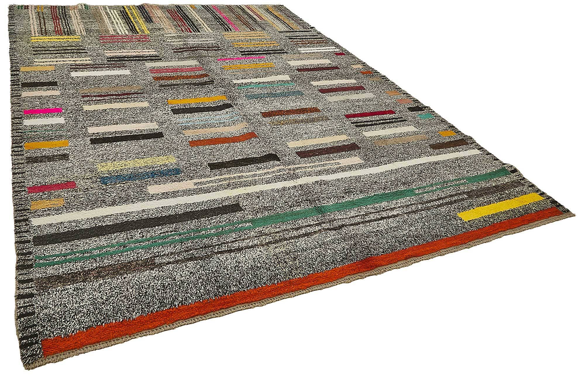 Handwoven Turkish Recycled Boho Rug 245 cm x 343 cm