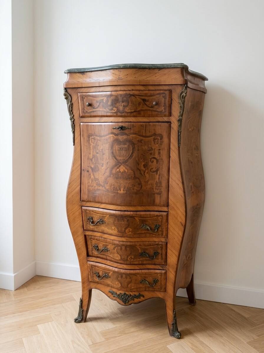 Ensemble meuble de rangement Louis XV en bois