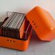 Vintage Orange Document Cube Jean Garçon for Formag 1970s Space Age