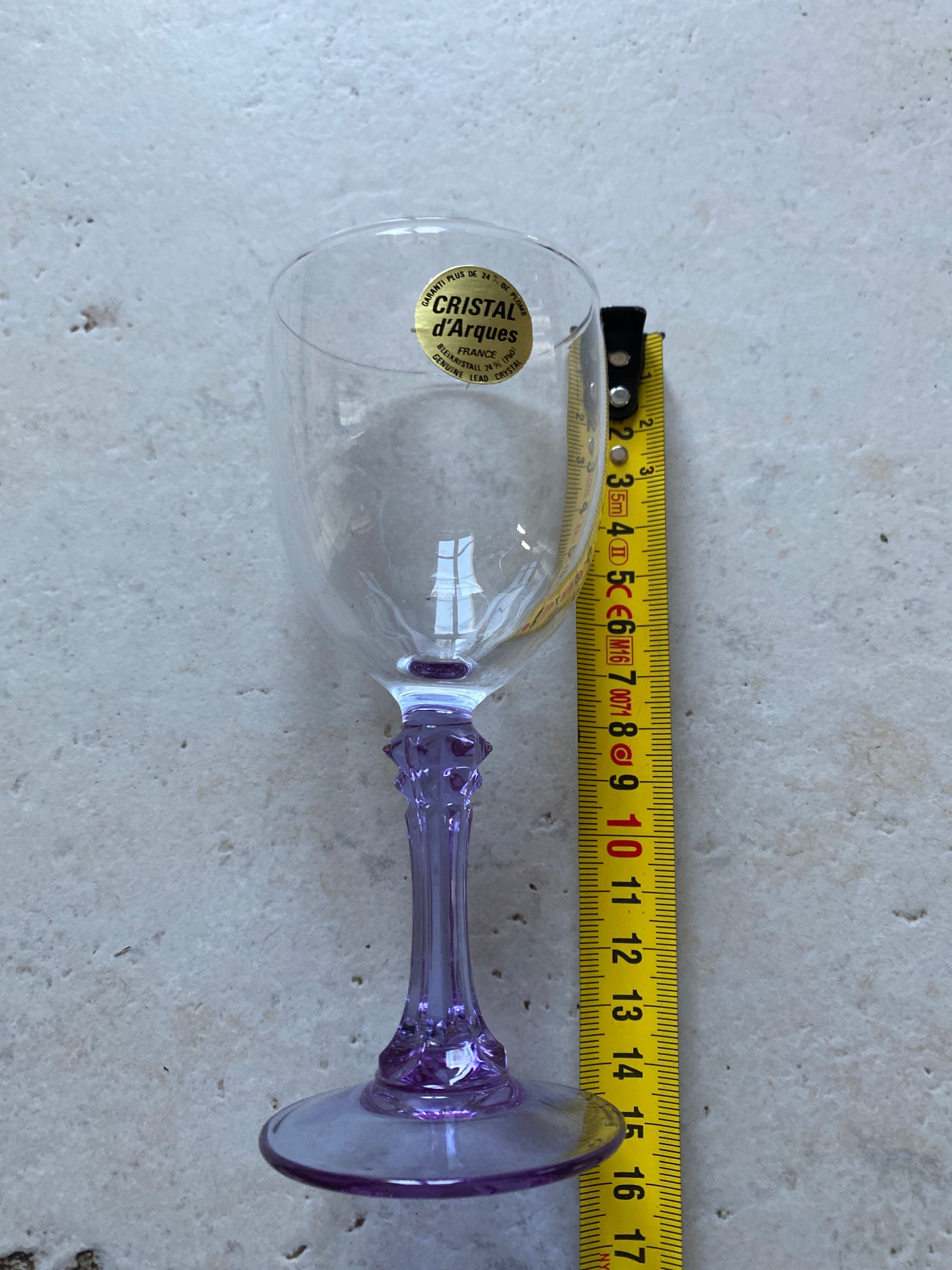 Vintage Lilac Crystal Cups