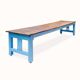 Very long vintage French wooden cloister table
