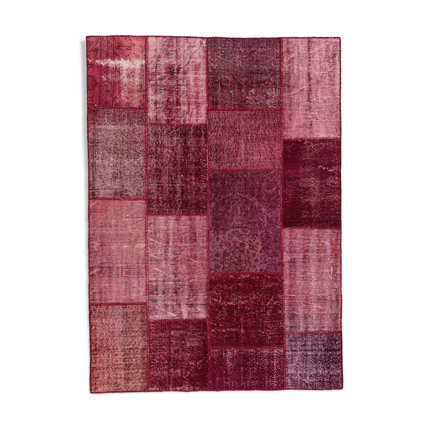 Distressed turkish patchwork rug 240x170 cm