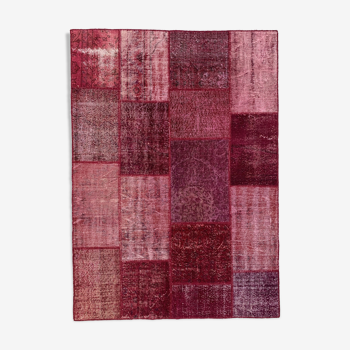 Distressed turkish patchwork rug 240x170 cm