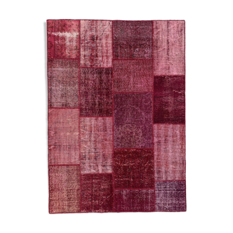 Distressed turkish patchwork rug 240x170 cm