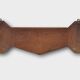 Art Deco coatrack in oak and copper, Belgium 1920s