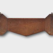 Art Deco coatrack in oak and copper, Belgium 1920s