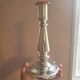 Vintage mercury glass candle holder