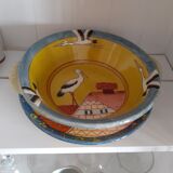 Vintage Alsatian pottery bowl