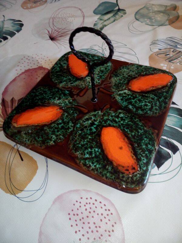 Vintage cheese platter Vallauris in ceramic – 1960s/70s