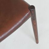 Niels Otto Moller model 80 dining chairs in rosewood Denmark 1960