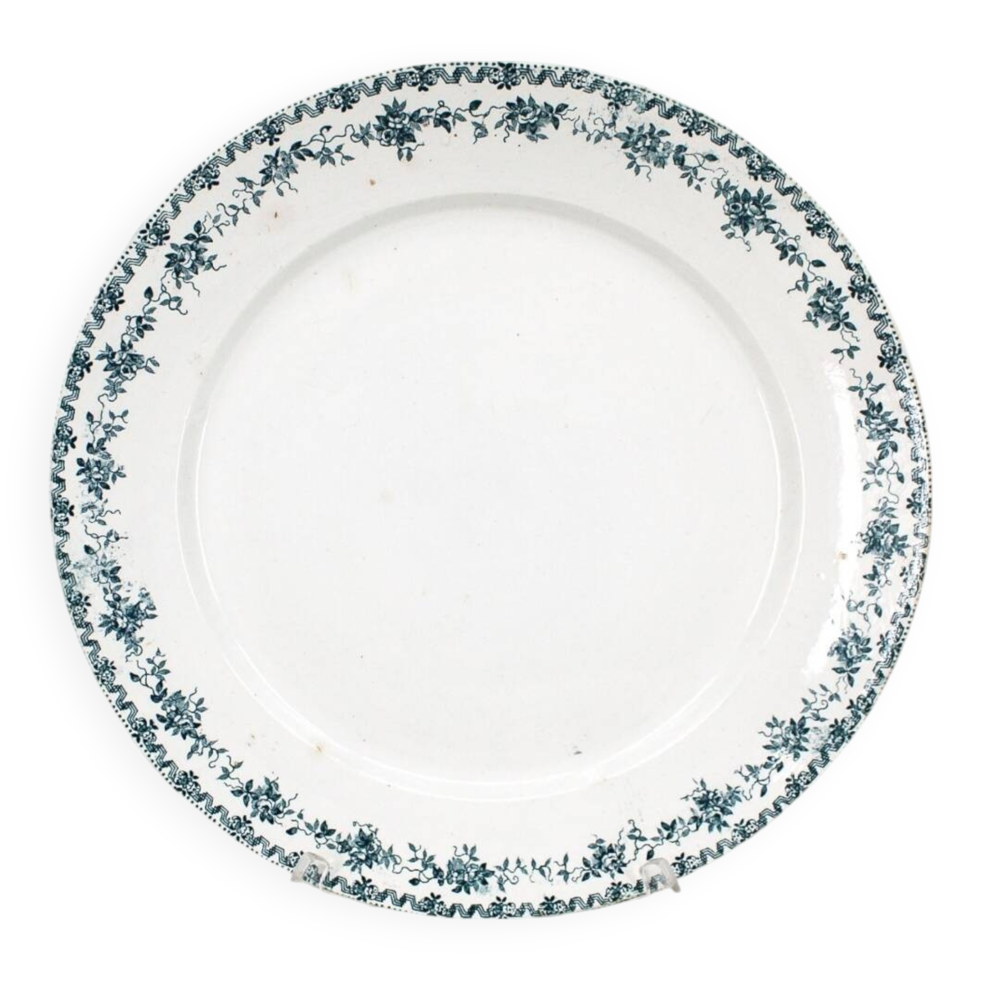 Antique Terre de Fer St Amand Argenton model dish