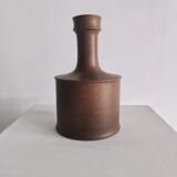 Brown enamelled earth vase Nanni Valentini (1932-1985) for Franco Bucci (1933-2002)