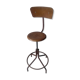 Adjustable workshop chair, steel wood 60s