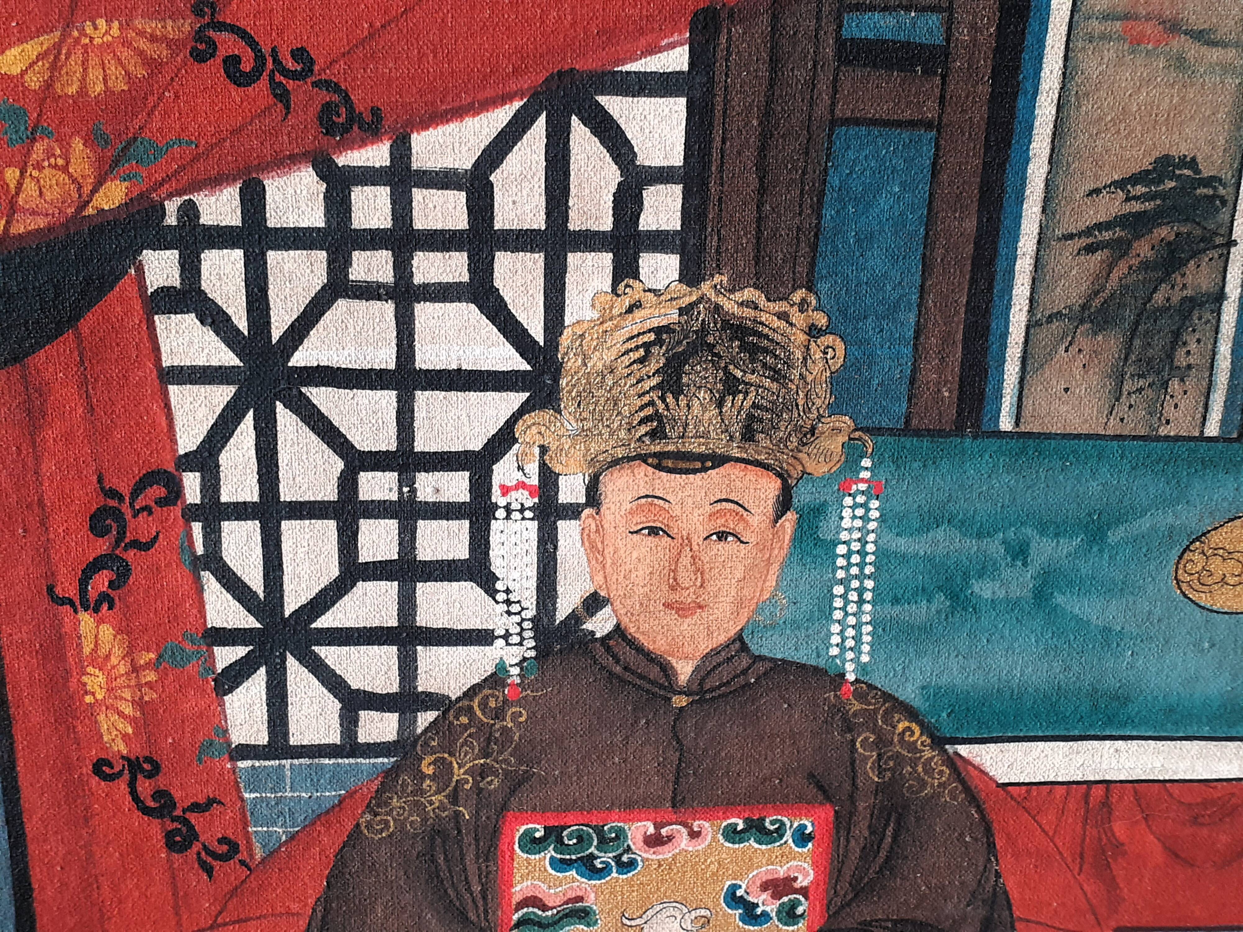Painting, portrait of Chinese ancestors