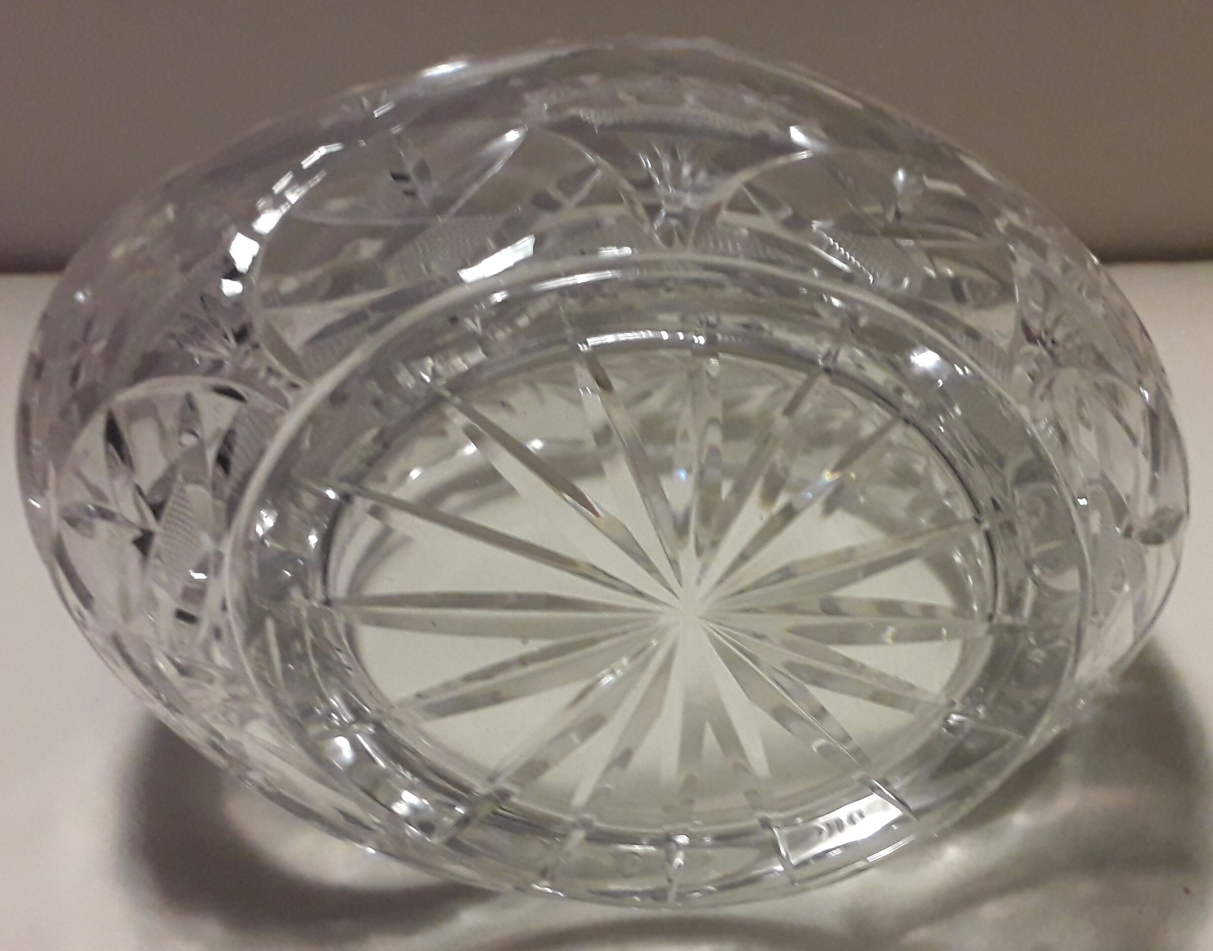 crystal basket centerpiece