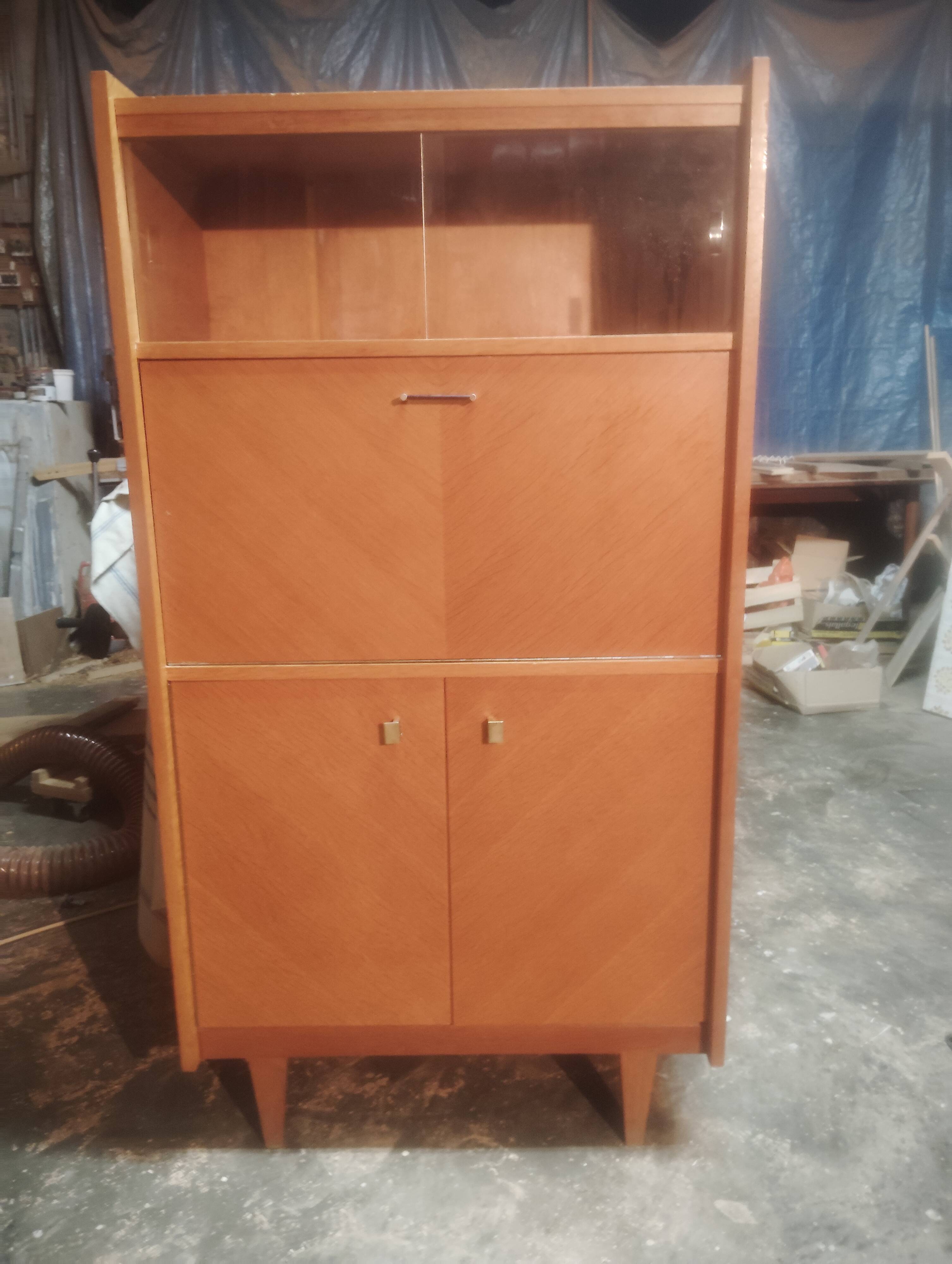 Secretary desk, vintage storage unit
