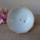 Malicorne earthenware candle holder by Emile Tessier with floral decoration