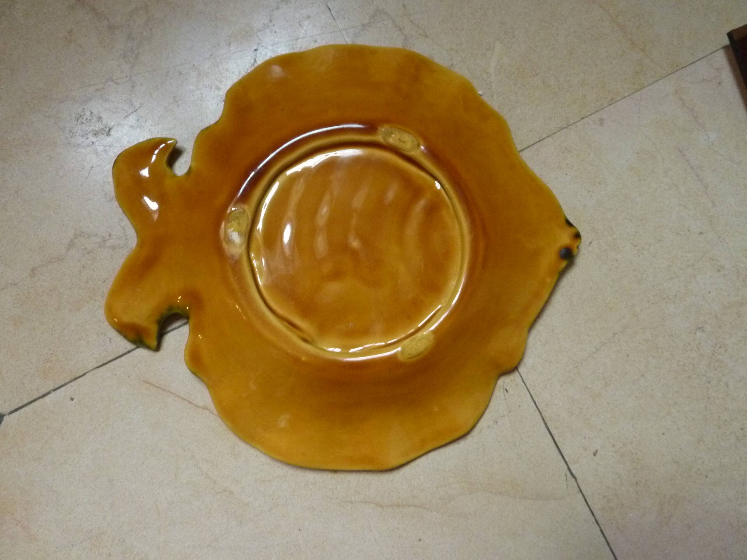 Vintage Vallauris ceramic fish plate