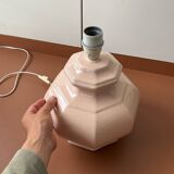 Powder pink ceramic table lamp