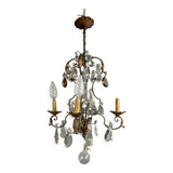 Venetian chandelier with gold and lacquered metal tassels, circa 1940